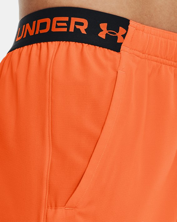 男士UA Vanish Woven短褲 in Orange image number 3